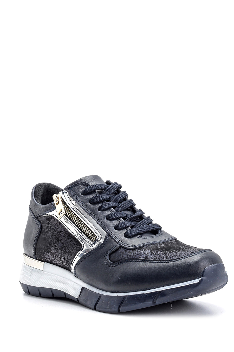 Kadın Fermuar Detaylı Sneaker