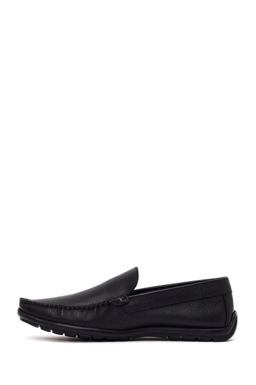 Male Black Leather Loafer
