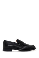 Men's Black Leather Loafer | Derimod