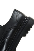 Men's Black Leather Thick Soled Casual Shoes | Derimod