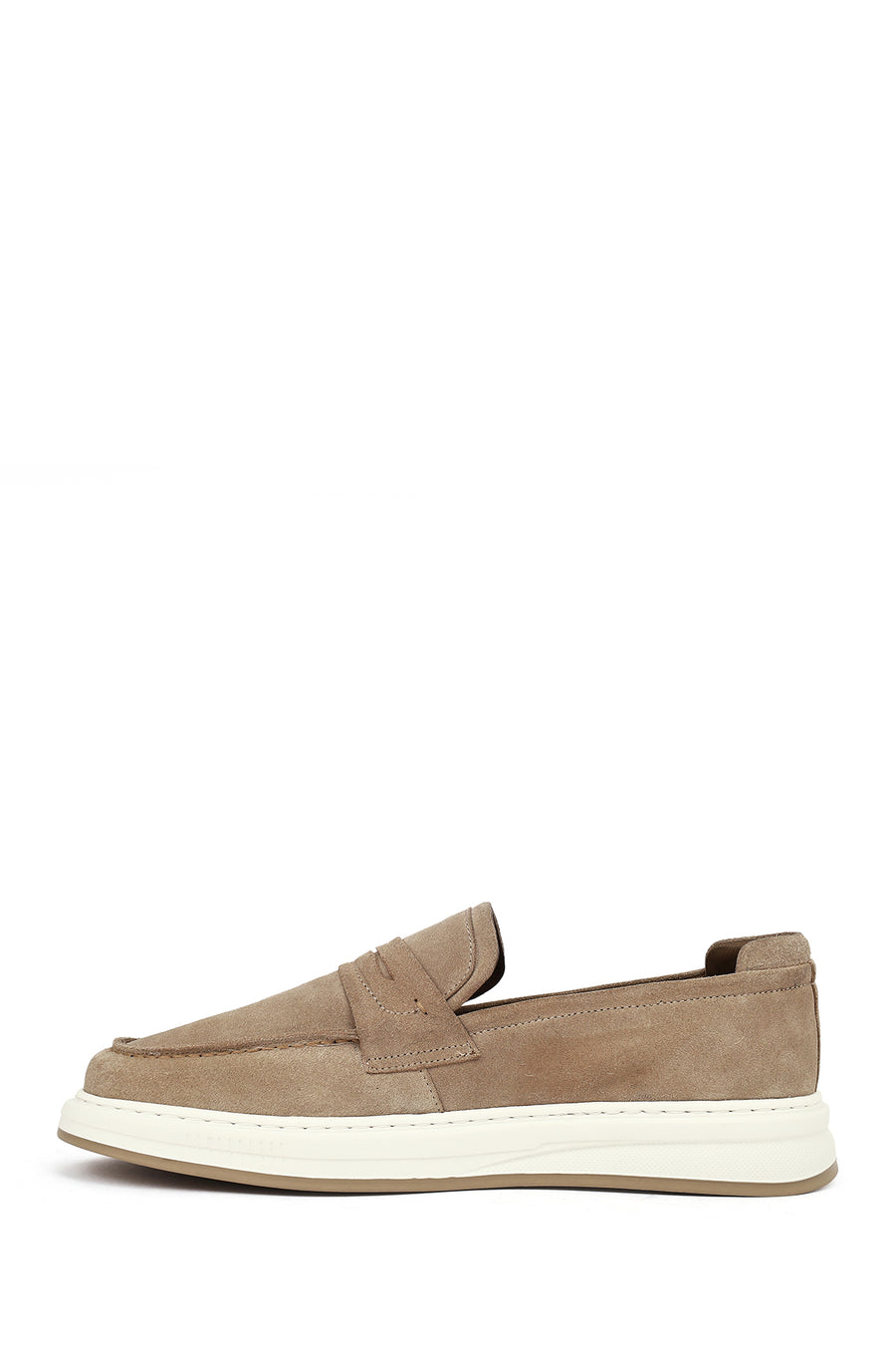 Men's Beige Suede Leather Casual Loafer