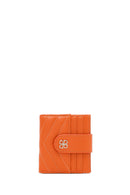 Woman Orange Quilted Card Holder | Derimod