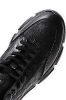 Men's Black Leather Ankle Sneaker Boots | Derimod