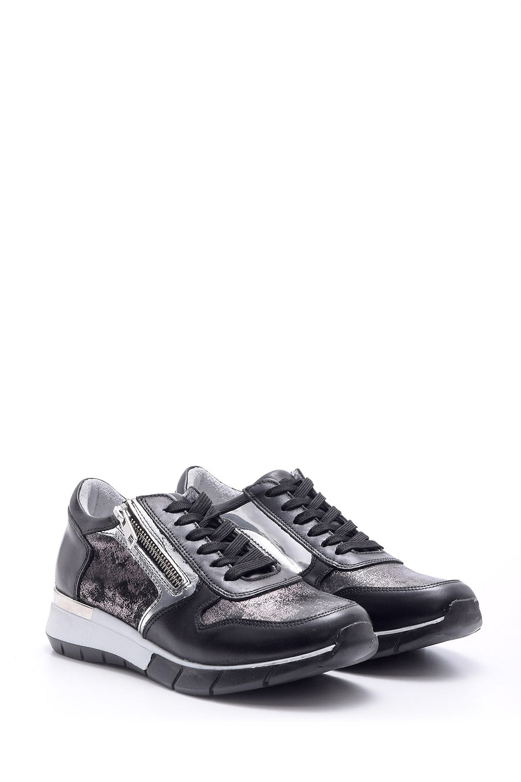Kadın Fermuar Detaylı Sneaker