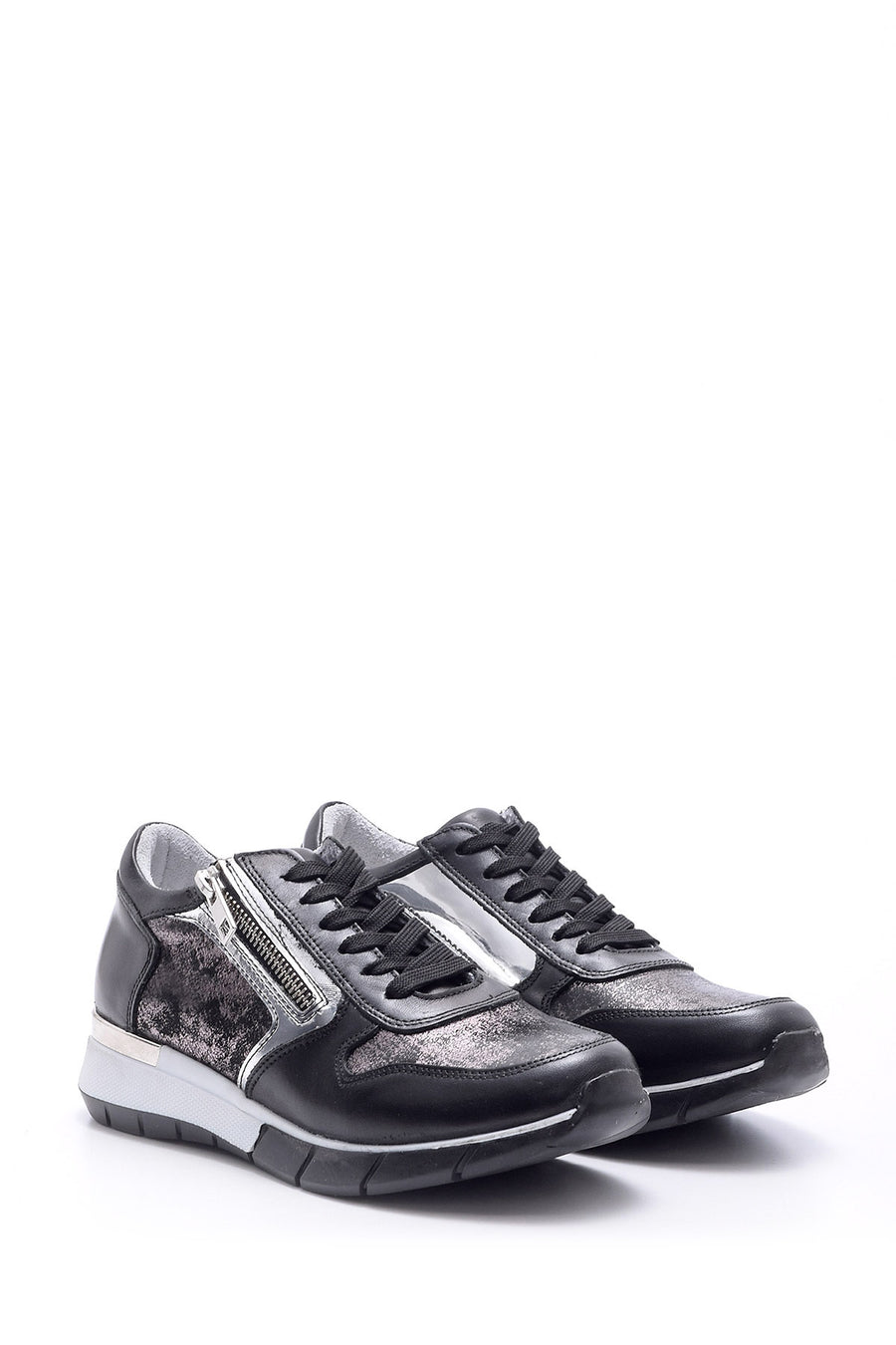 Kadın Fermuar Detaylı Sneaker