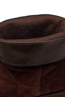 Woman Brown Suede Boots | Derimod