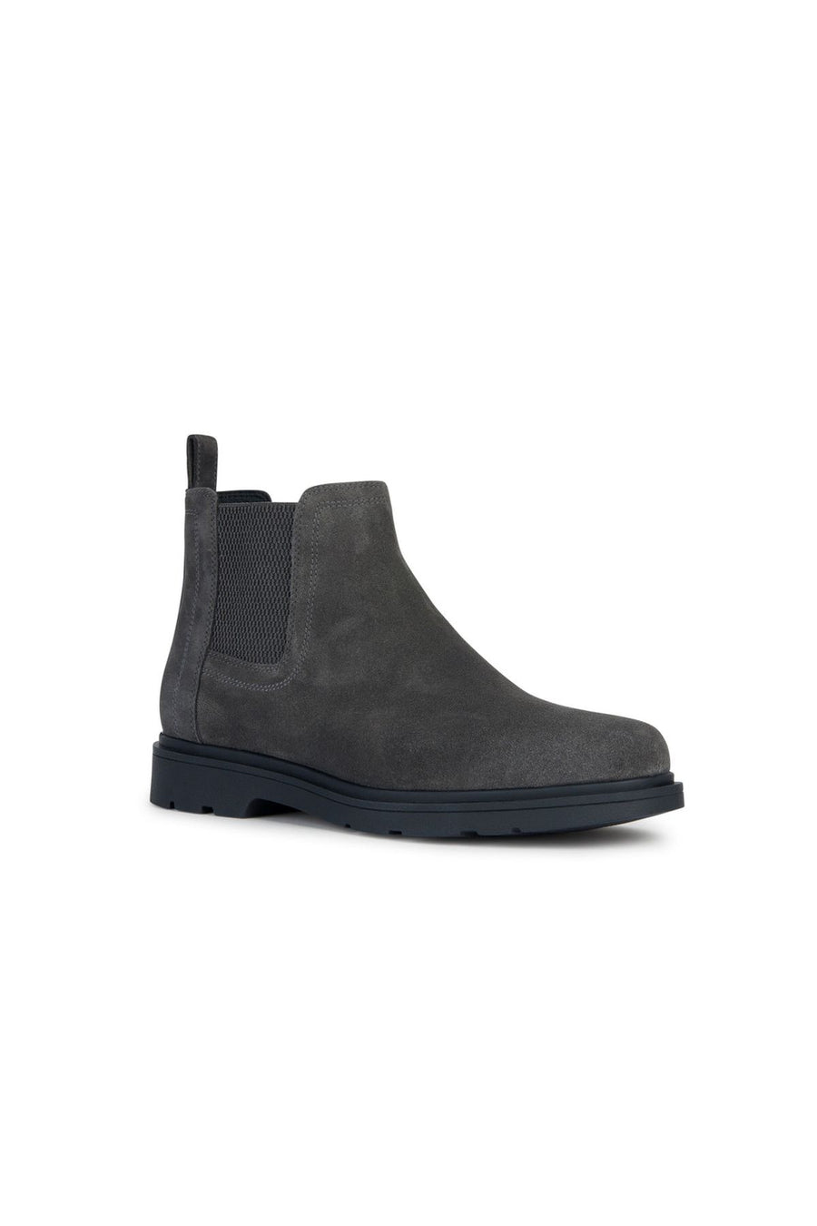 Geox Men's Gray Spherica Suede Leather Chelsea Boots