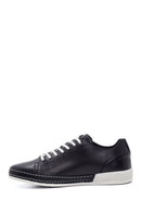 Erkek Siyah Deri Sneaker | Derimod