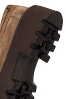 Woman Tan Lace-up Thick-soled Suede Leather Casual Shoes | Derimod