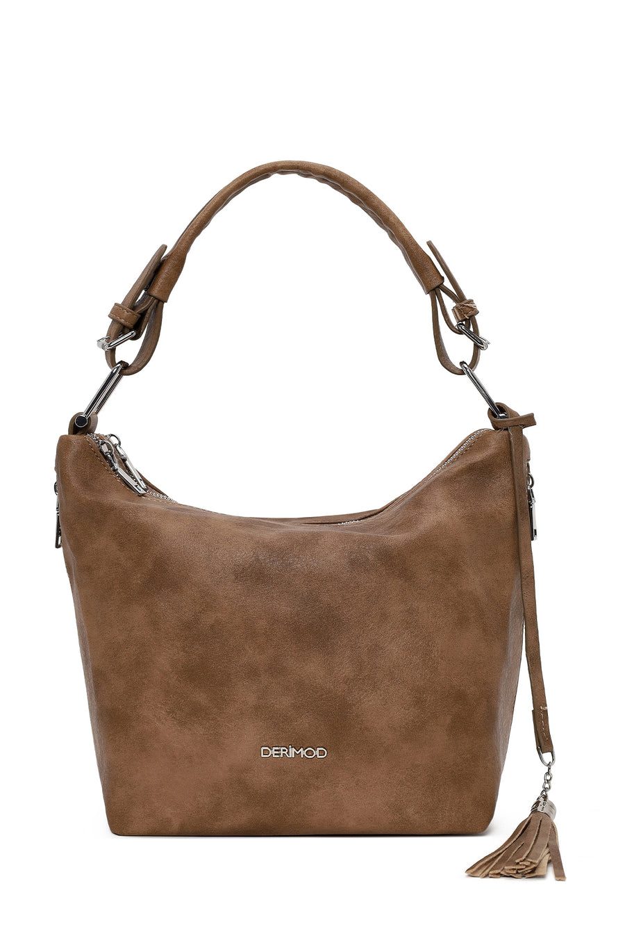 Woman Mink Long-Strap Shoulder Bag