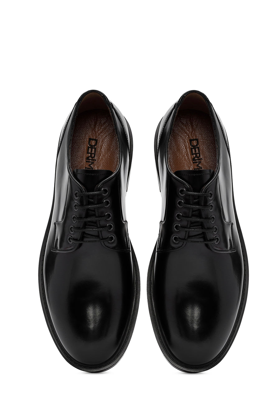 
Men's Black Lace-Up Leather Classic Shoes
