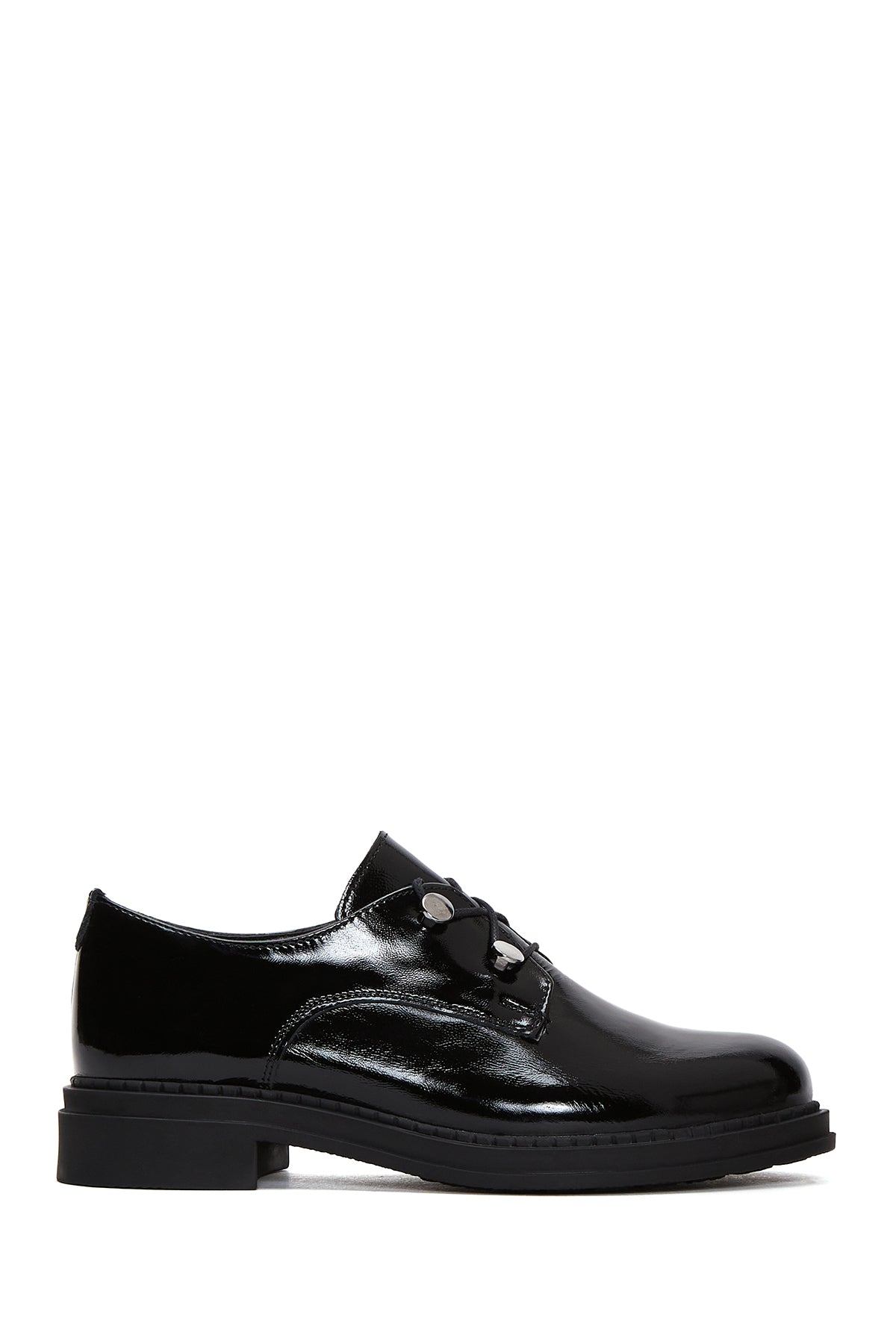 Women's Black Patent Leather Casual Shoes 23WFD412316 | Derimod