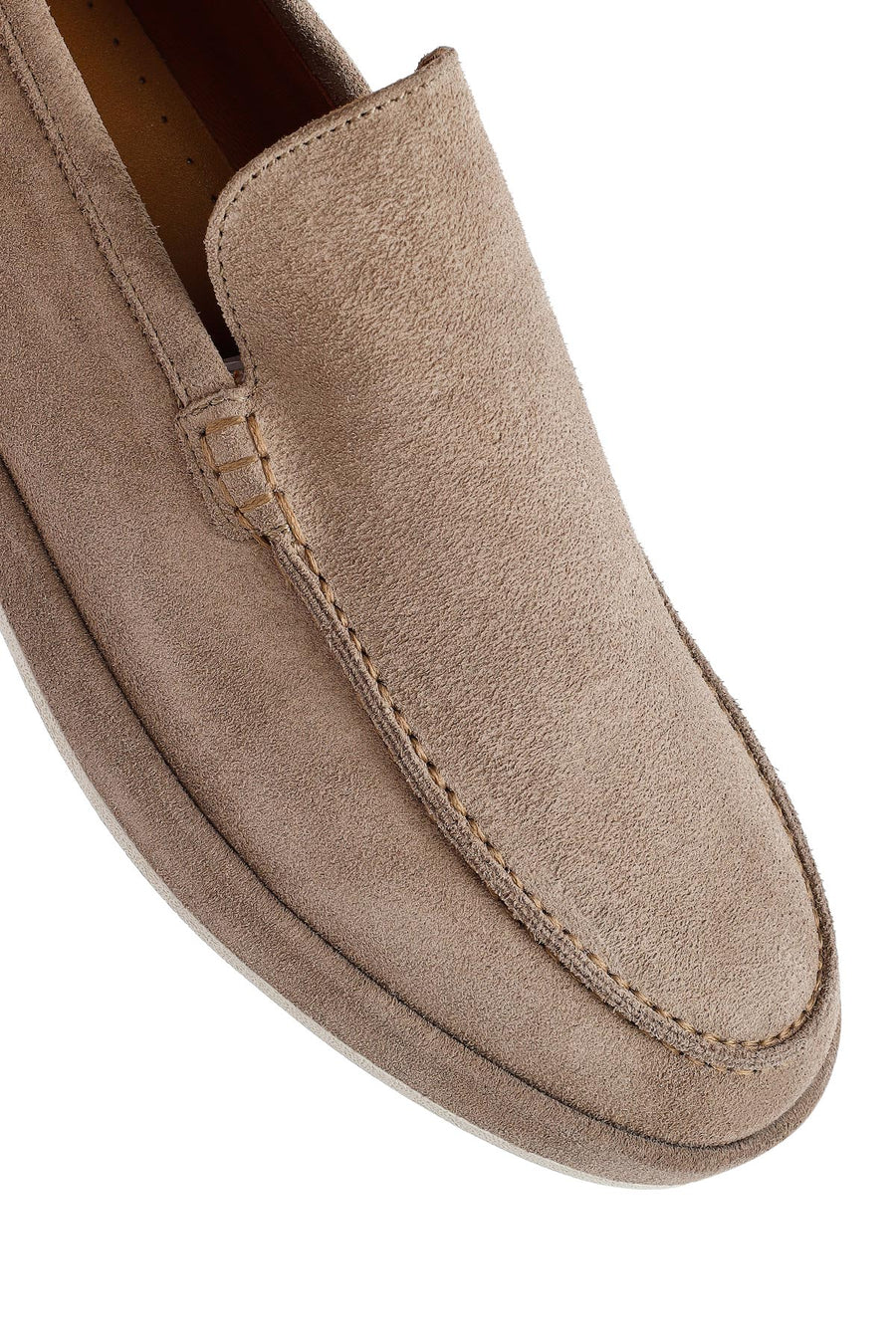 Men's Beige Suede Leather Loafer