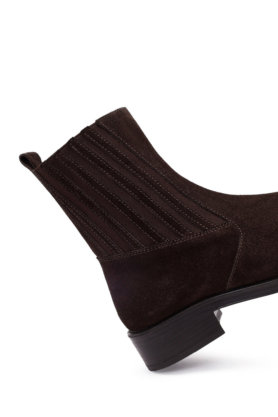 Woman Brown Suede Chelsea Boots