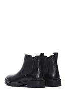 Women's Black Leather Chelsea Boots | Derimod