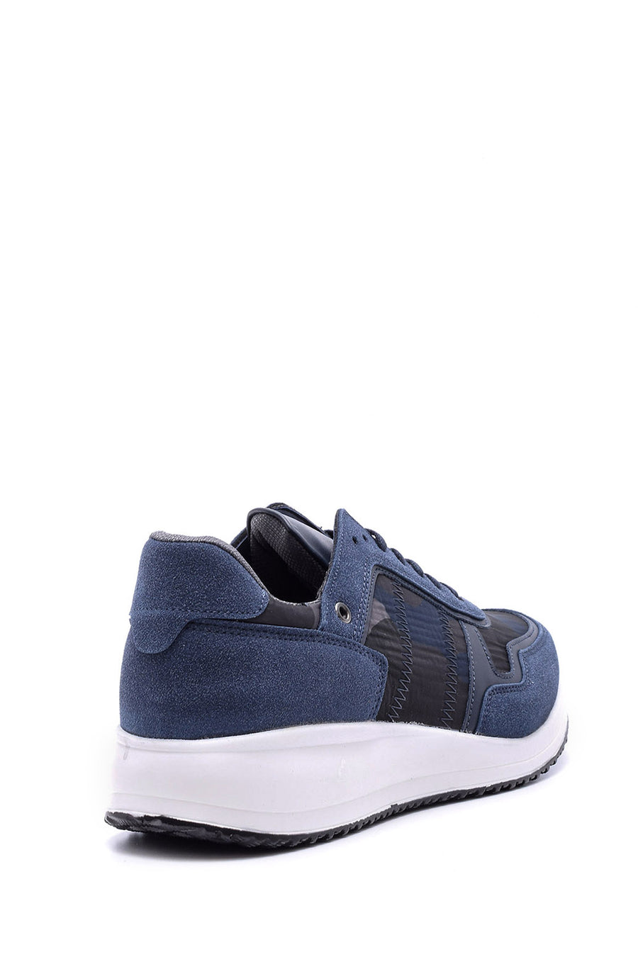Men's High-Sole Leather Sneaker