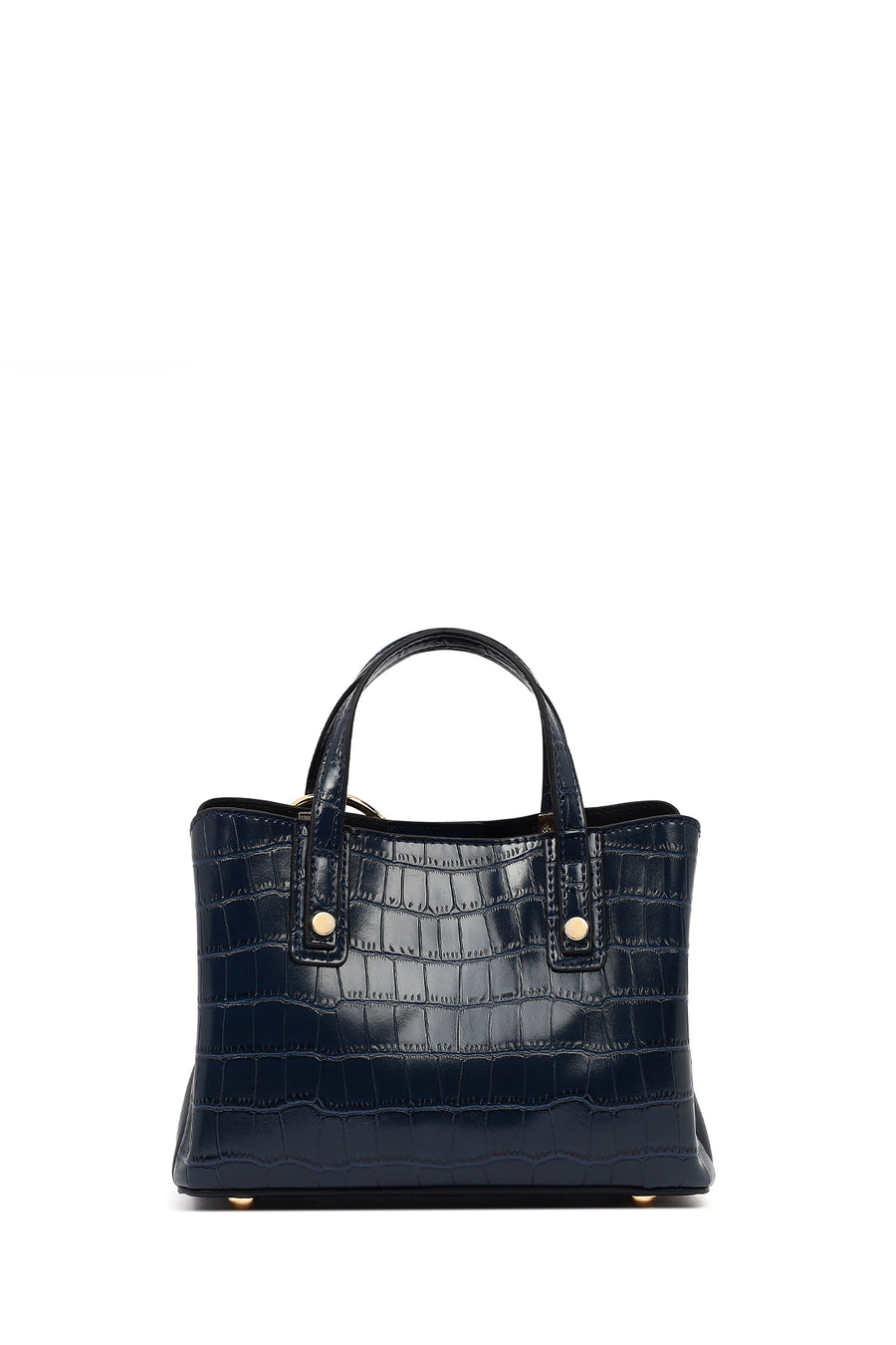 Women's Navy Blue Long Strap Mini Classic Handbag