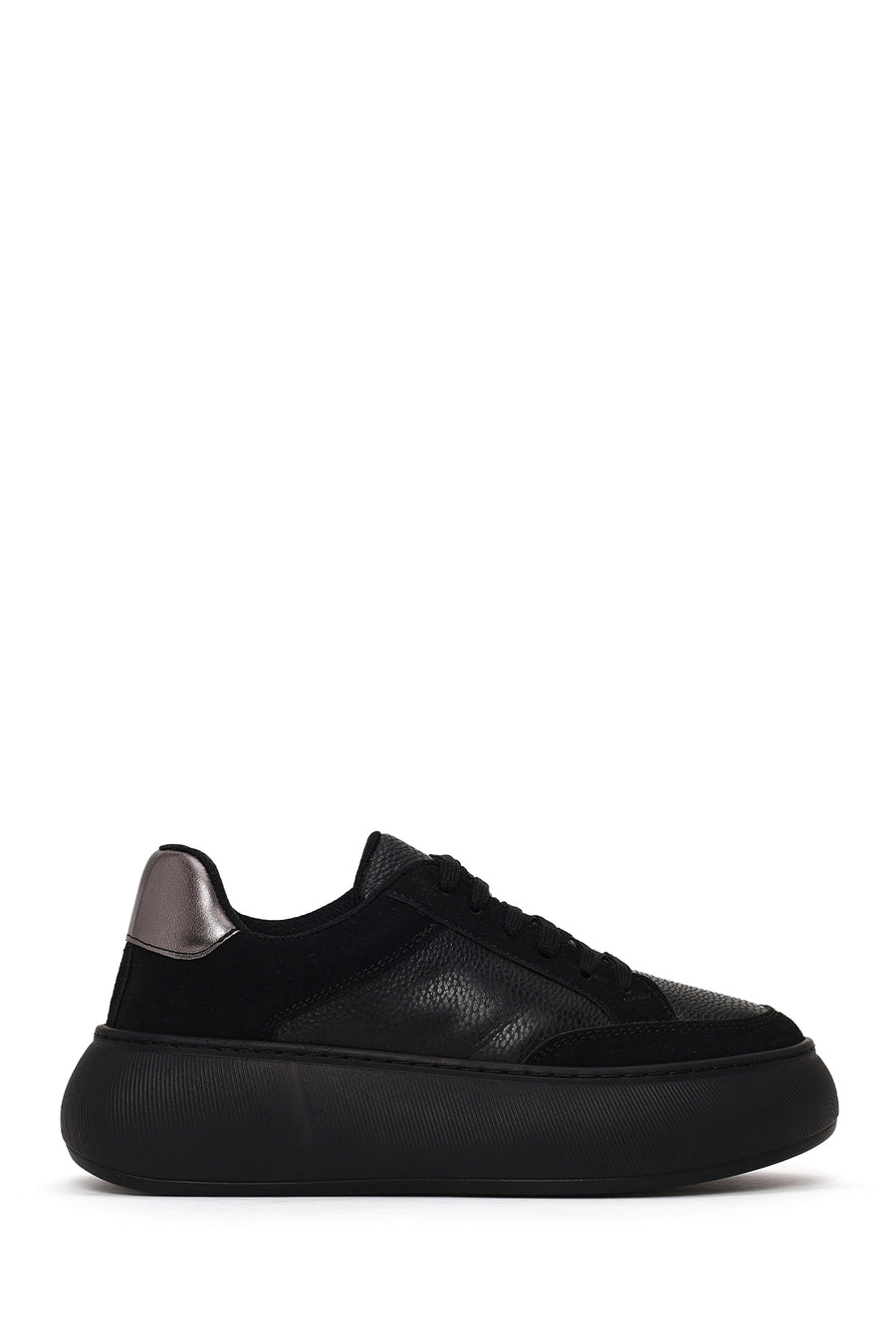 Kadın Siyah Bağcıklı Kalın Tabanlı Sneaker AF168002SK | Derimod