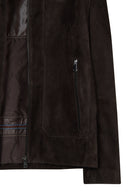 Pedri Male Brown Suede Leather Jacket | Derimod
