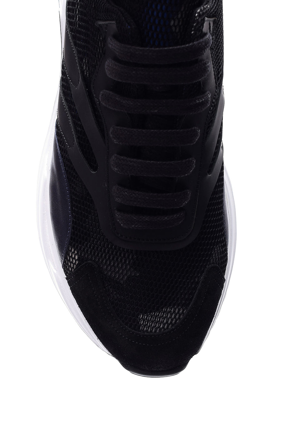 Men's High-Sole Leather Sneaker