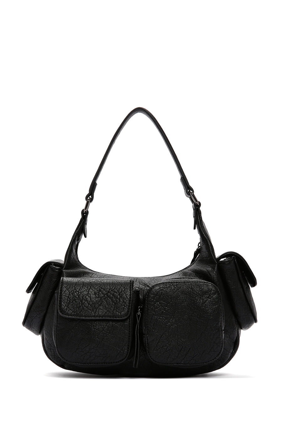 Women's Black Long Strap Shoulder Bag