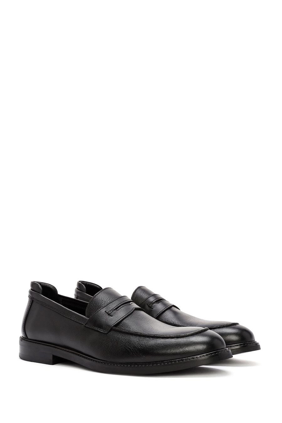 Men's Black Leather Classic Loafer