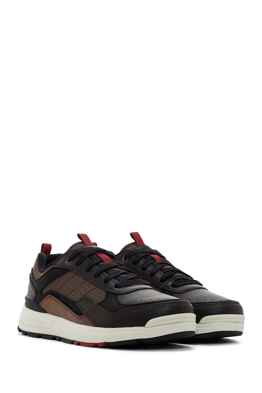 Skechers Men's Brown Rozier Willron Leather Sneaker