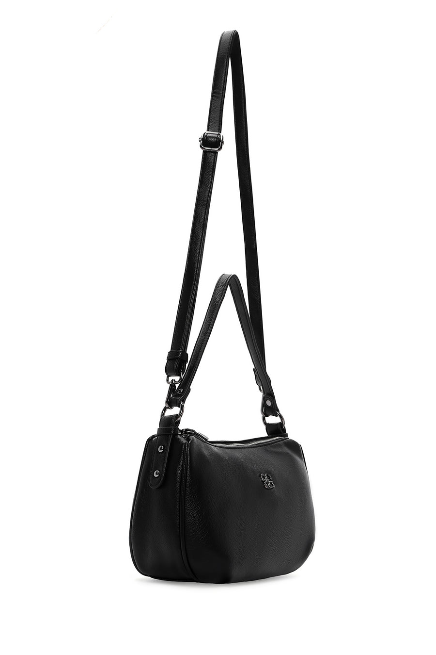Women's Black Long Strap Casual Shoulder Bag