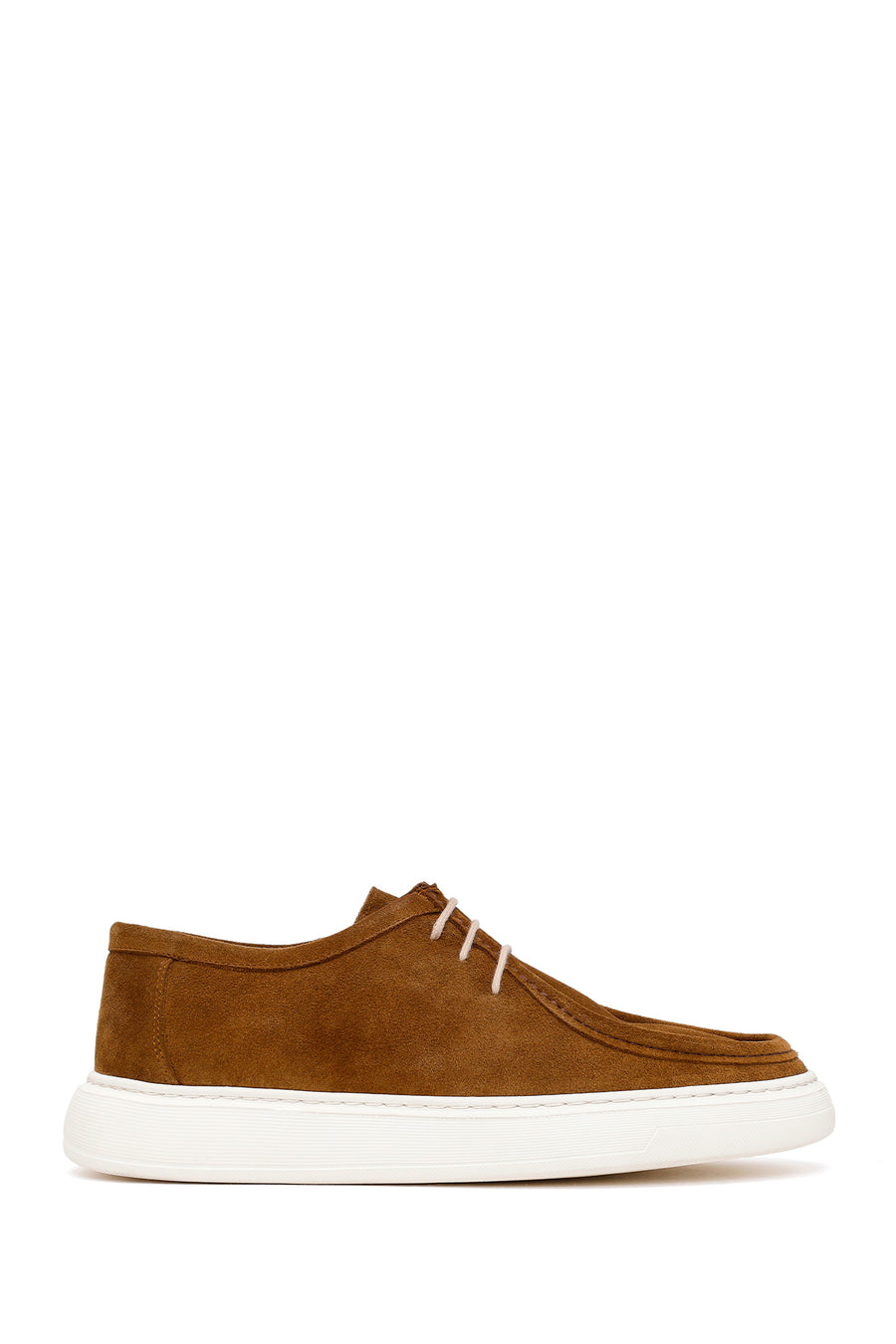 Male Tan Lace-Up Thick-Soled Suede Casual Shoes 26SFD664010 | Derimod