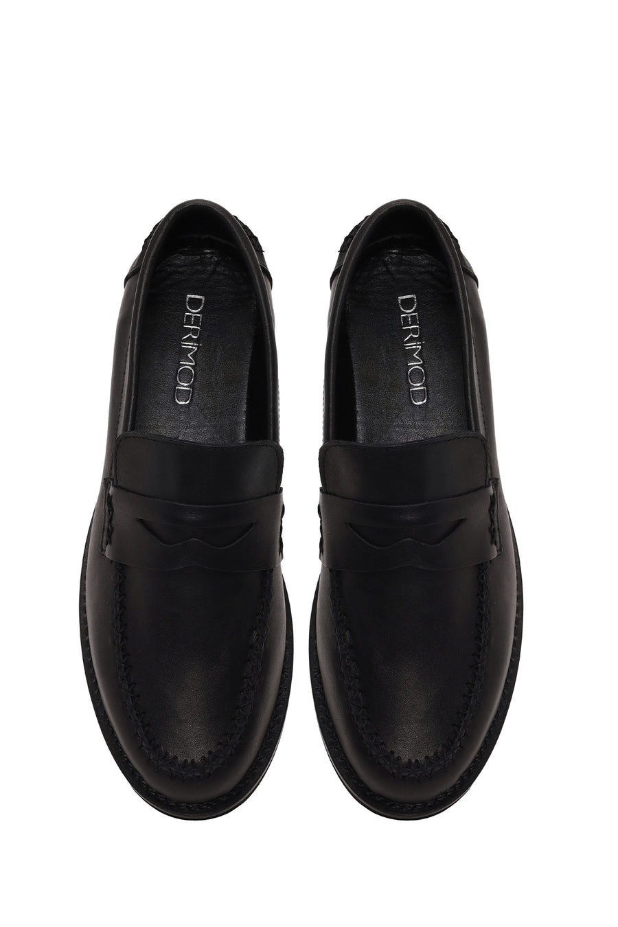 Woman Black Leather Loafer