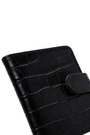 Men's Black Leather Card Holder | Derimod