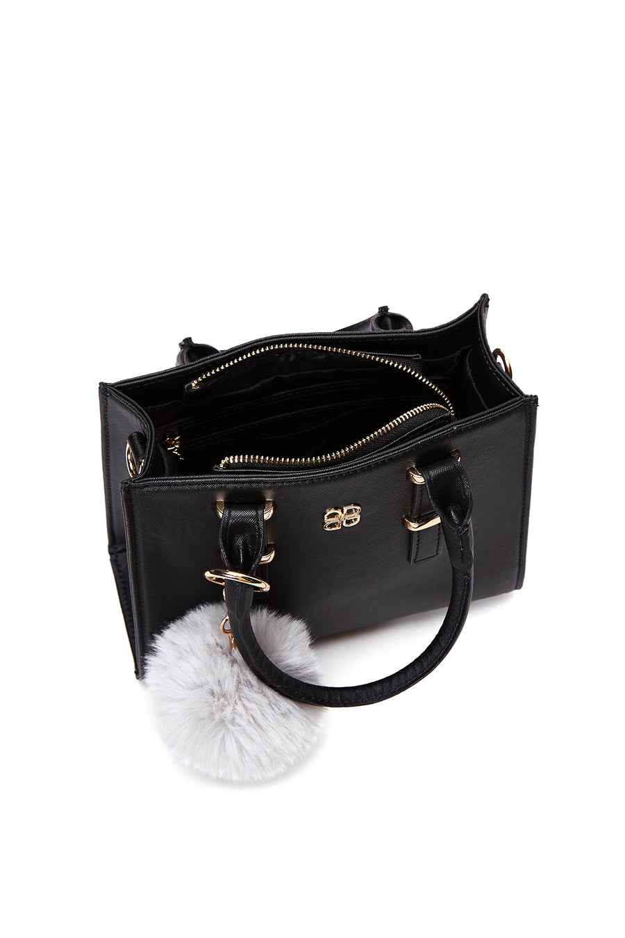Women's Black Long Strap Accessory Handbag