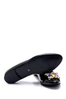 Women's Patent Leather Stone Ballerinas | Derimod