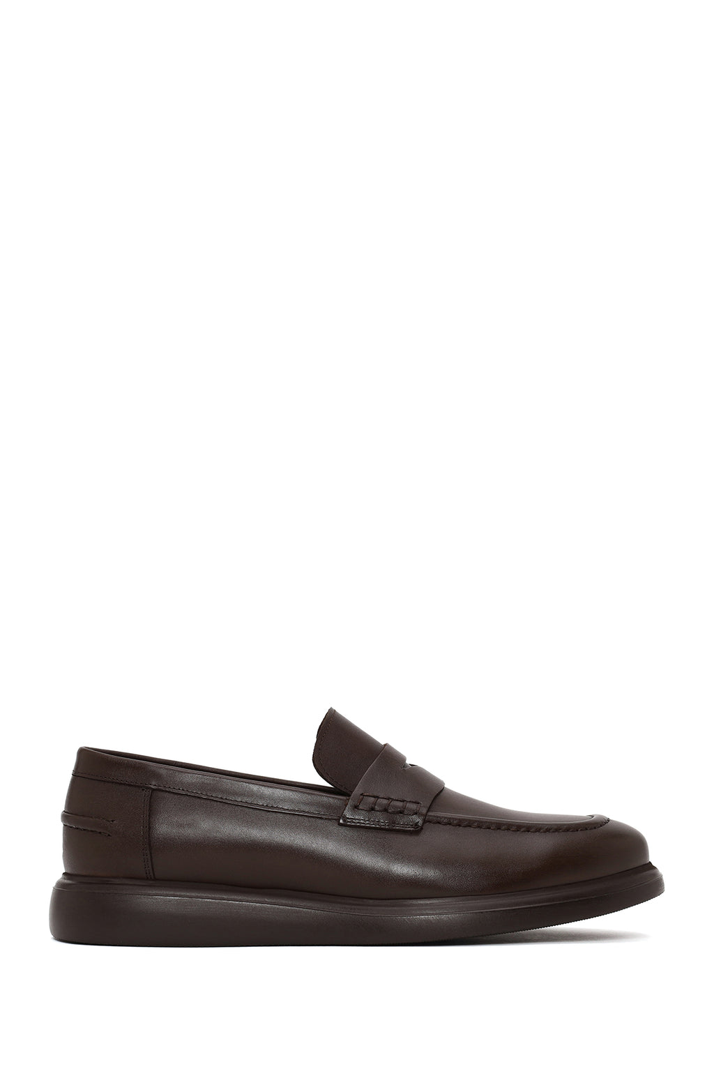 Erkek Kahverengi Deri Casual Loafer