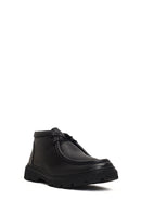 Men's Black Lace-Up Leather Casual Boot | Derimod