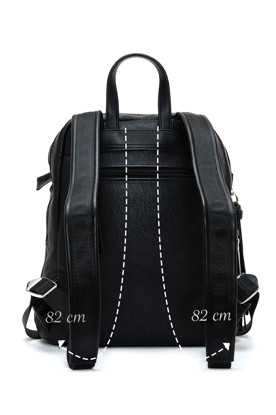 Women's Black Casual Backpack
