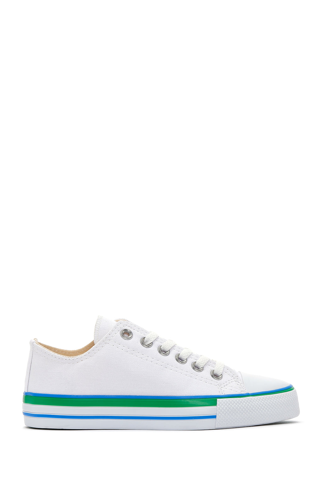 Kadın Beyaz Kumaş Sneaker