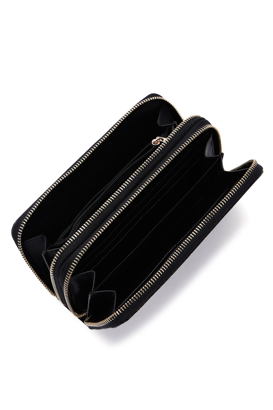 Women's Black Crocodile Wallet