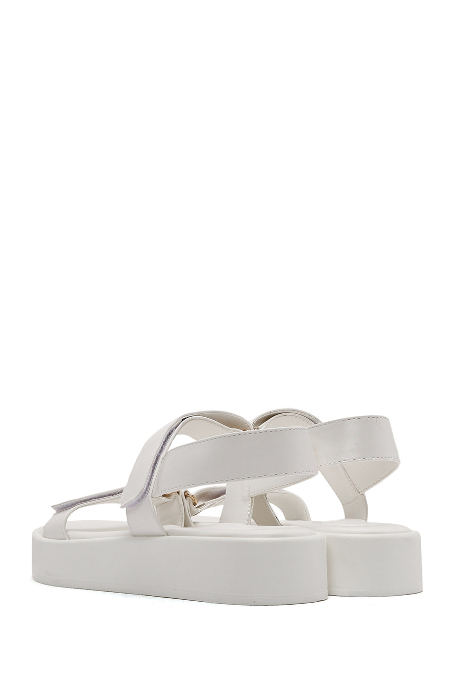 Women's White Thick Soled Sandals