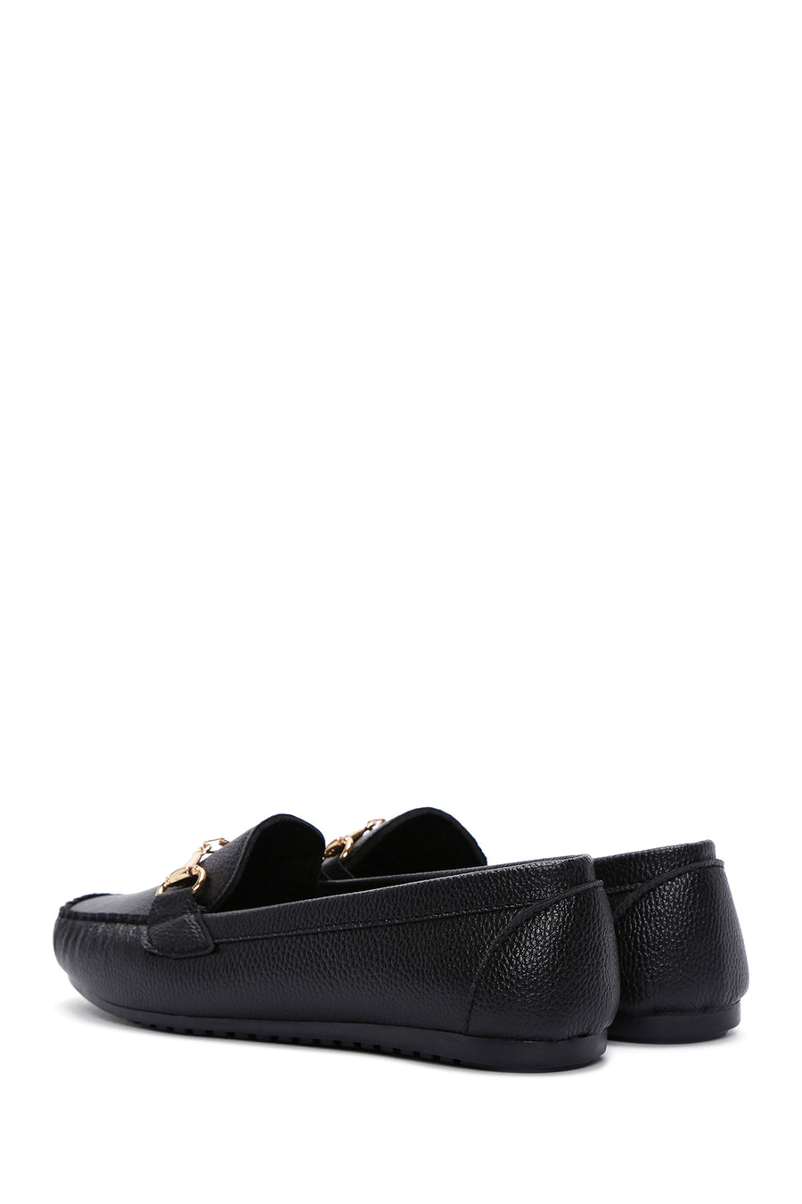 Kadın Siyah Toka Detaylı Loafer