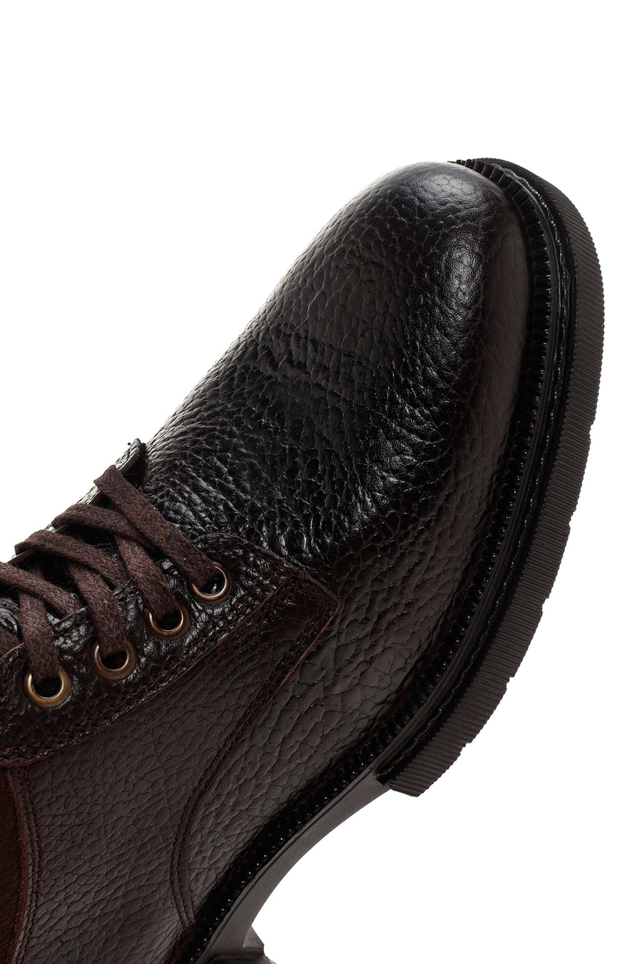Men's Brown Zippered Casual Boots