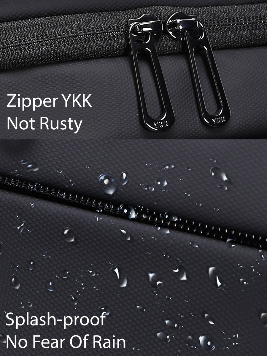 D-Pack Men's Black Long Strap Shoulder Bag
