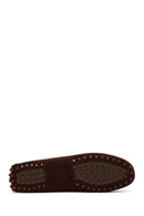 Woman Brown Tasselled Suede Loafer | Derimod