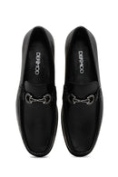 Men's Black Leather Casual Loafer | Derimod