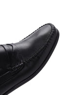 Men's Black Leather Casual Loafer | Derimod