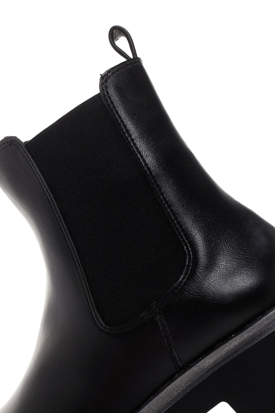 Women's Black Zippered Thick Soled Boots