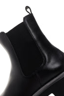 Women's Black Zippered Thick Soled Boots | Derimod