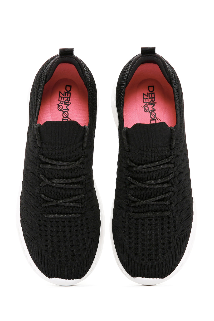 Derimod Zero Women's Black Lace-Up Thick Soled Sneaker