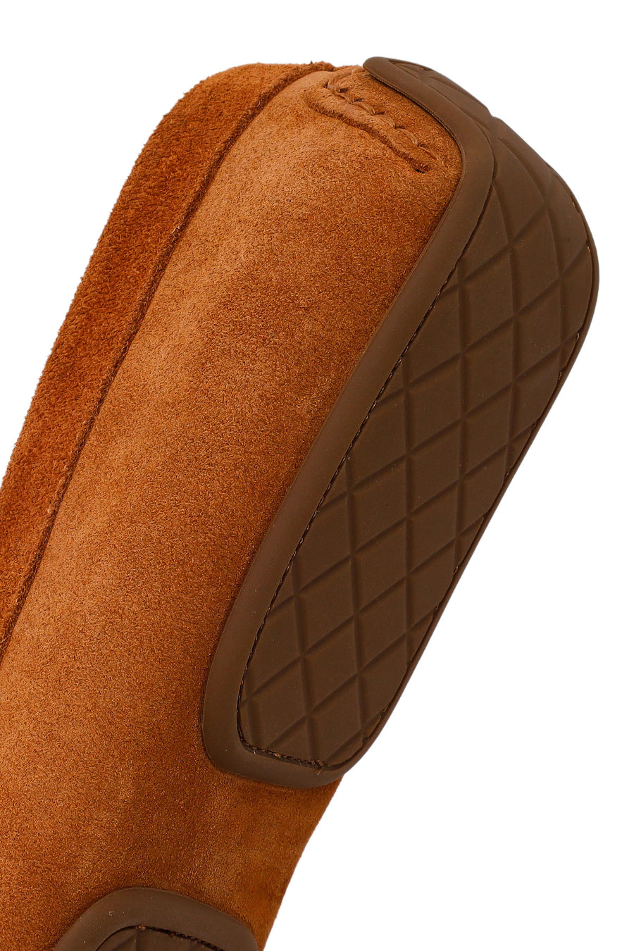 Woman Tan Tasselled Suede Leather Loafer