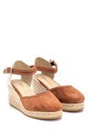 Women's Wedge Heels Suede Espadrilles | Derimod